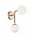 Riano Wall Lamp French Gold Black Opal 2x G9
