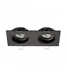 Chuck Recessed Downlight Black 2x GU10