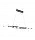 Resina Crystal Integrated LED Pendant Ceiling Light Black 4000K 2200Lm