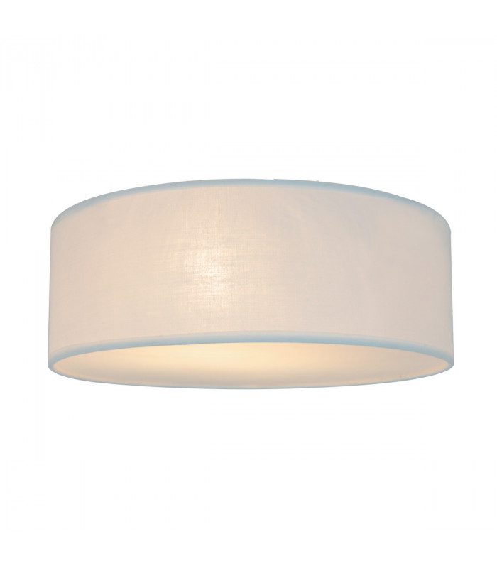 Clara 40cm Cylindrical Ceiling Light White 2x E14