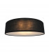 Clara 40cm Cylindrical Ceiling Light Black 2x E14