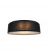 Clara 30cm Cylindrical Ceiling Light Black 2x E14