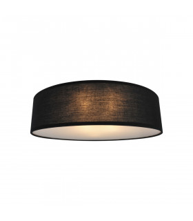 Clara 30cm Cylindrical Ceiling Light Black 2x E14