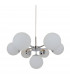 Jena Globe Pendant Ceiling Light Chrome White 7x E14