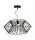 Verto Wire Frame Pendant Ceiling Light Black 1x E27