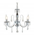 Albi Multi Arm Chandelier Chrome Glass 3x E14