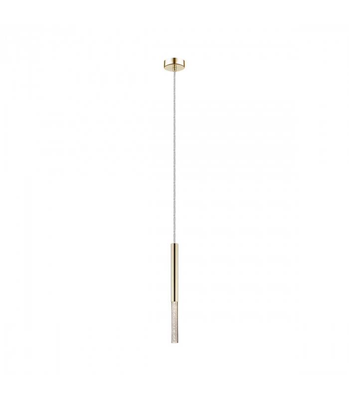 One Integrated LED Pendant Ceiling Light French Gold Clear 3000K 450Lm