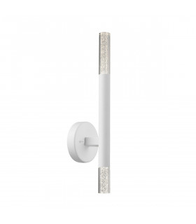 One Up Down Integrated LED Wall Lamp Matt White Clear 3000K 900Lm