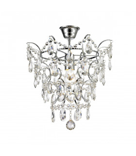 Fusion Ceiling Light Chrome 1x E27