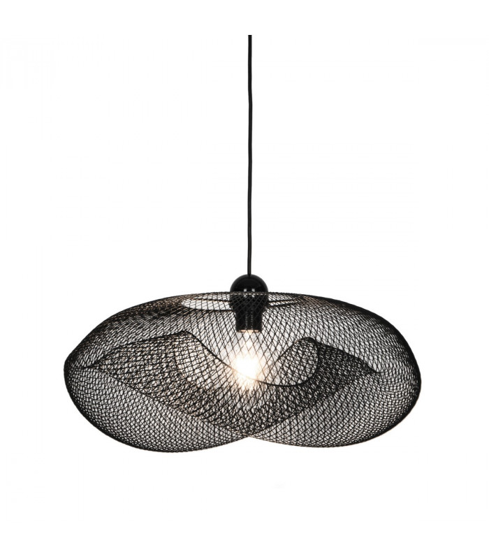 Alice Wire Frame Pendant Ceiling Light Black 1x G9