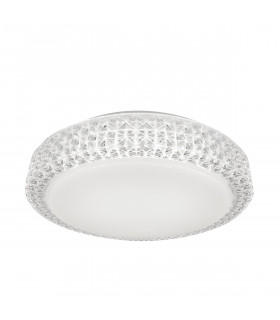 MoaIntegrated LED Round Decorative Flush Ceiling Light White Clear 4000K 2720Lm