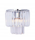 Amedeo Wall Lamp Chrome Clear 2x E14