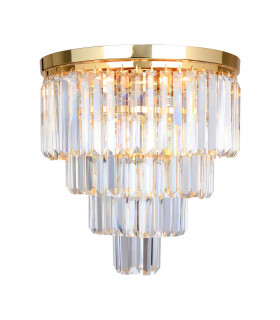 Amedeo Ceiling Light Gold Glass 5x E14