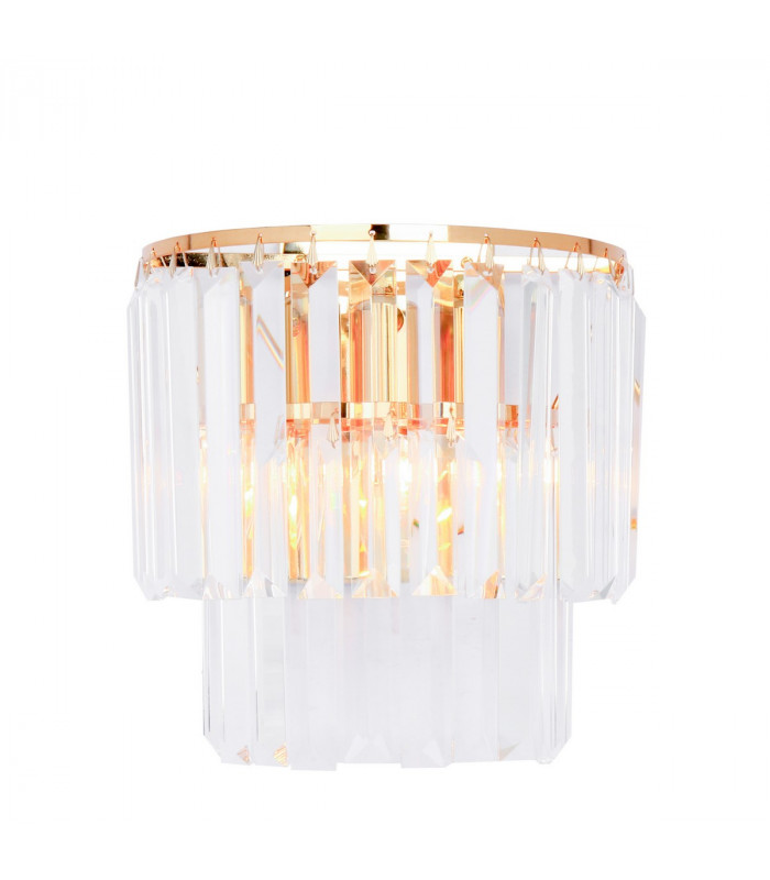 Amedeo Wall Lamp Gold Clear 2x E14