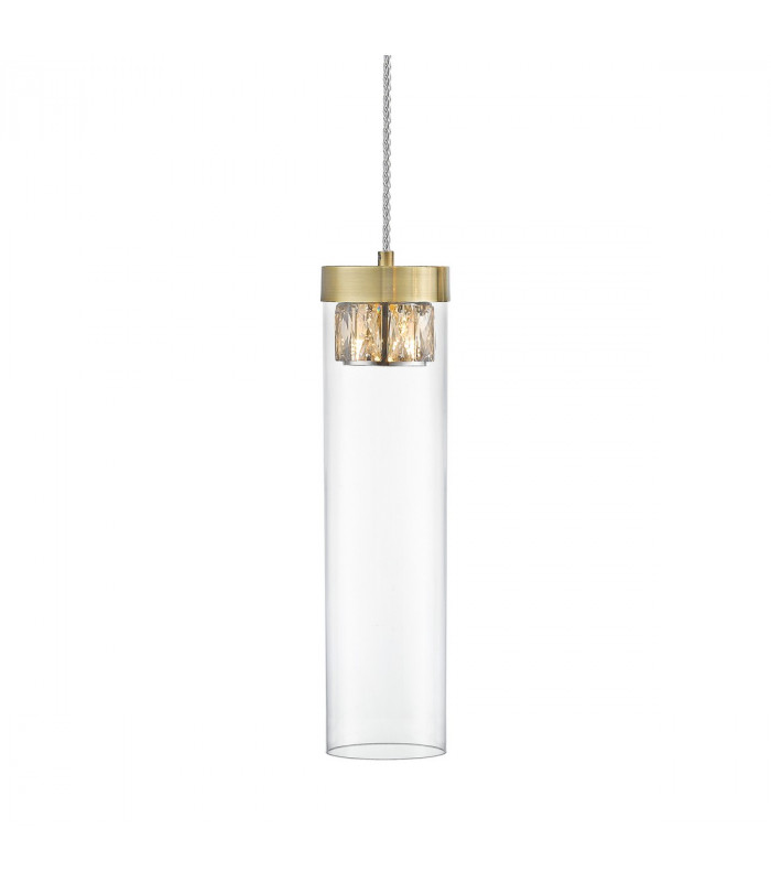 Gem Slim Pendant Ceiling Light Antique Bronze 1x G9
