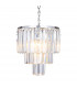 Amedeo Pendant Ceiling Light Chrome Glass 4x E14