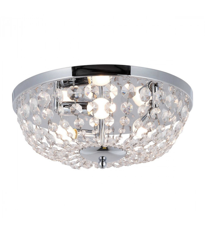 Cosi Crystal Ceiling Light Chrome 3x E14