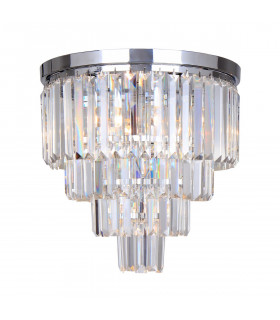 Amedeo Ceiling Light Chrome Glass 5x E14