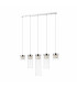 Gem Bar Pendant Ceiling Light, Chrome, 5x G9