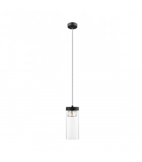 Gem Slim Pendant Ceiling Light Matt Black 1x G9