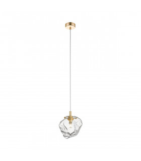 Rock Slim Pendant Ceiling Light Gold 1x G9