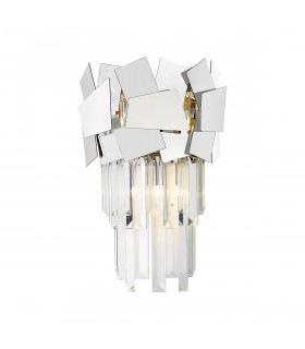 Quasar Crystal Wall Lamp Chrome 2x G9