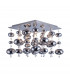 Elli Square Semi Flush Ceiling Light Chrome 5x G9