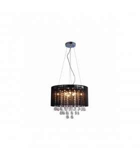 Verona Pendant Ceiling Light Black 8x G9