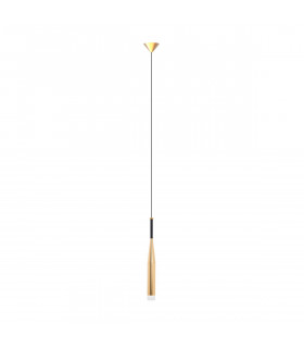 Conte Slim Pendant Ceiling Light Gold Black White 1x G9