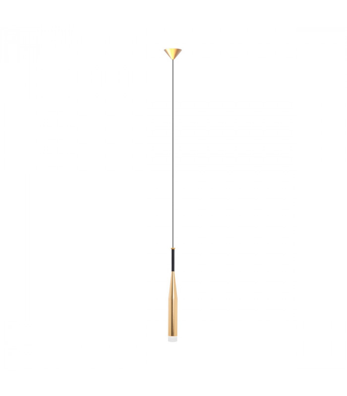 Conte Slim Pendant Ceiling Light Gold Black White 1x G9