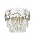 Quasar Crystal Ceiling Light Chrome 5x E14