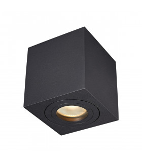 Quardip Surface Mounted Downlight Black 1x GU10