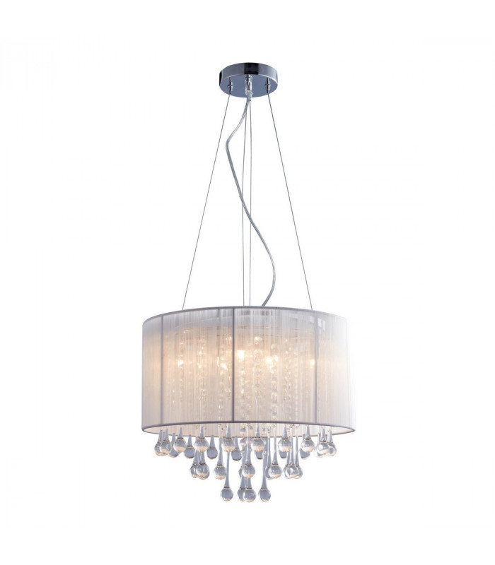 Verona Pendant Ceiling Light White 8x G9