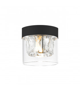 Gem Surface Mounted Downlight Matt Black 1x G9