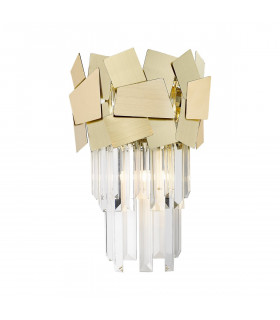Quasar Crystal Wall Lamp Gold 2x G9