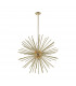 Urchin Spherical Pendant Ceiling Light Clear Amber 9x G9