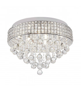 Capri Ceiling Light Chrome 9x G9