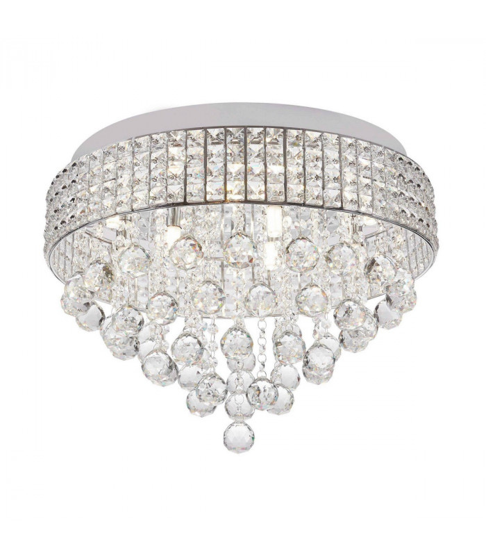 Capri Ceiling Light Chrome 9x G9
