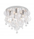 Gressa Crystal Ceiling Light Chrome 5x G9