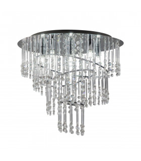 Terre Crystal Ceiling Light Chrome 6x G9