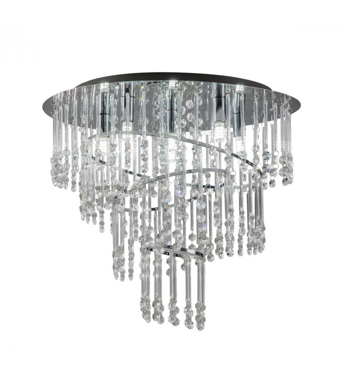 Terre Crystal Ceiling Light Chrome 6x G9