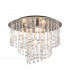 Terre Crystal Ceiling Light Chrome 4x G9