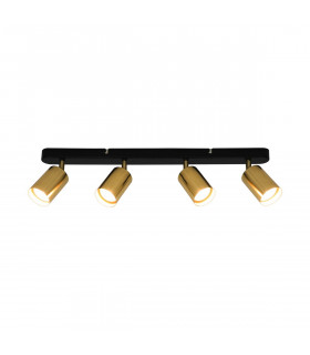 Vila Ceiling Spotlight Bar Black Gold 3x GU10