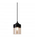 Porto Slim Pendant Ceiling Light Black 1x E14