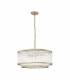 Sergio Cylindrical Pendant Ceiling Light Matt Gold 6x E14