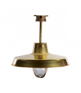 Volos Outdoor Pendant Ceiling Light Brass 1x E27