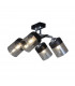 Porto Ceiling Spotlight Clusters Black 4x E14