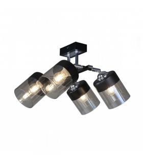 Porto Ceiling Spotlight Clusters Black 4x E14