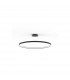 Circle Integrated LED Pendant Ceiling Light Black 7820lm 3000K