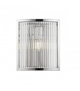 Sergio Flush Wall Lamp Steel 1x E14